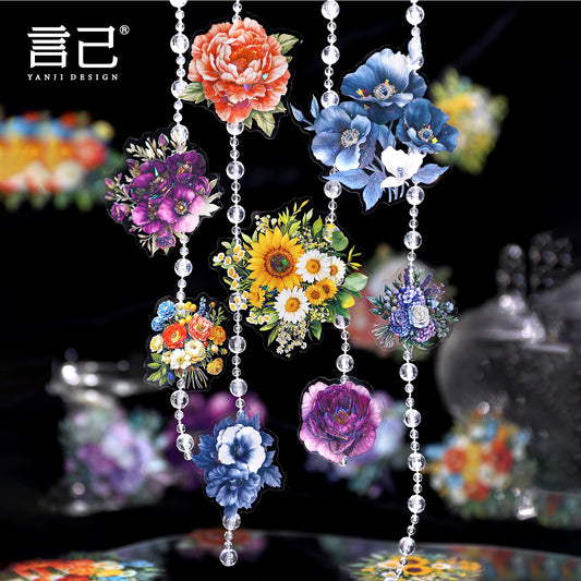 Journal PET sticker packs (Flowers)