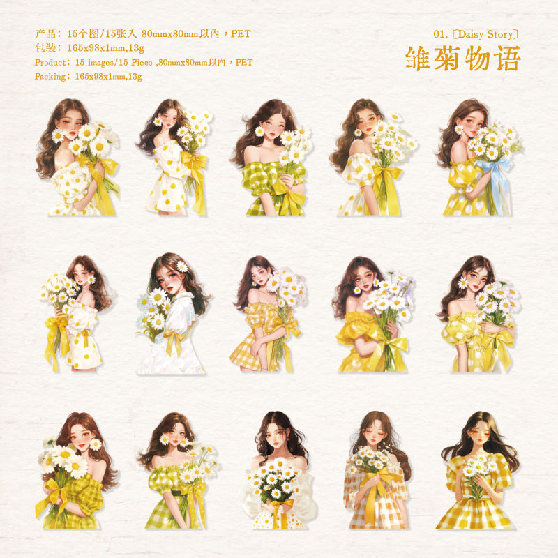 Journal PET sticker packs (Girls)