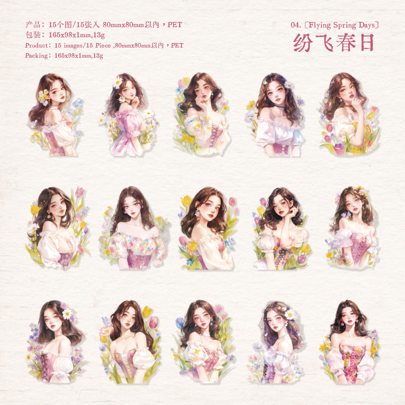 Journal PET sticker packs (Girls)