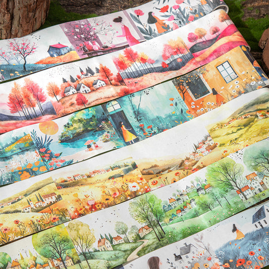 Journal washi tape (Pastoral Theme) 80mm*2m/roll