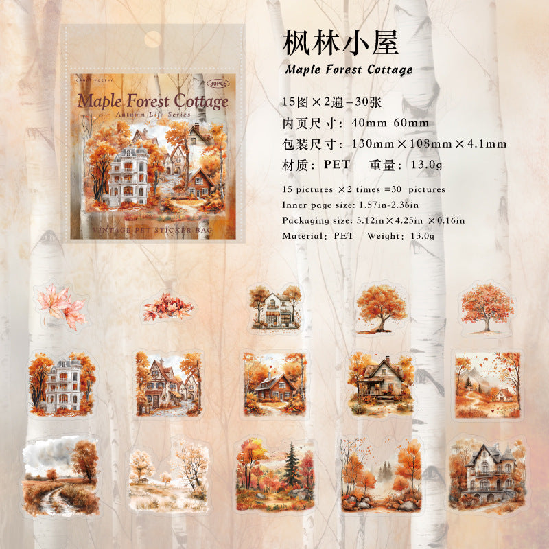 Journal PET sticker packs (Autumn)