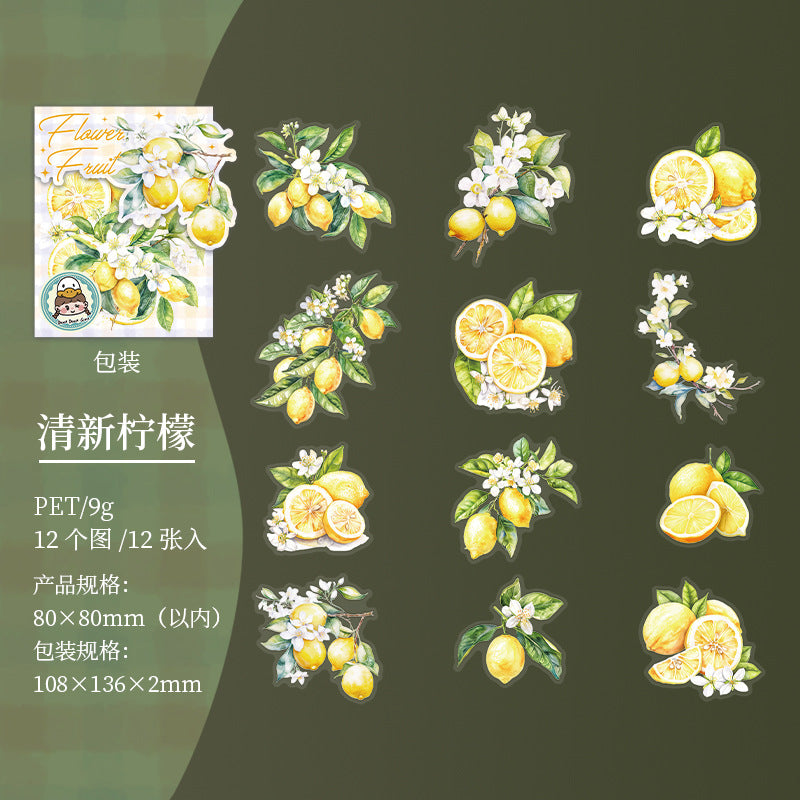 Journal sticker packs (Fruit)