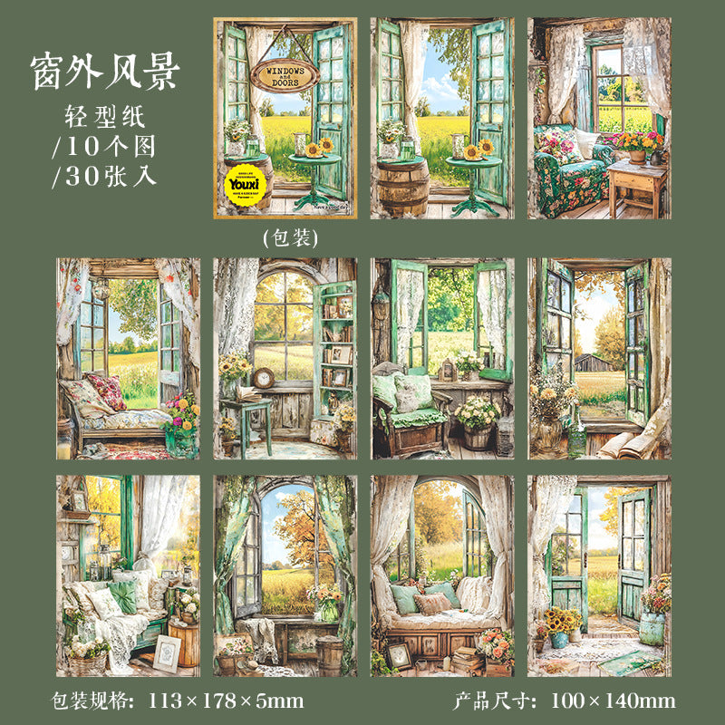 Journal material paper packs (30 sheets/pack)