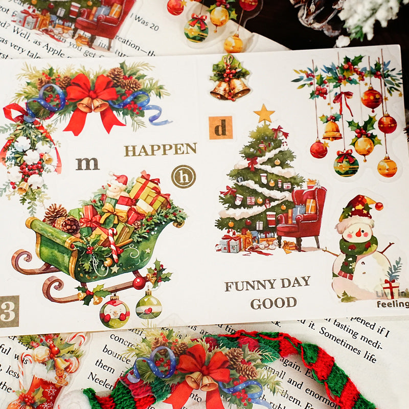 Journal PET sticker packs (Christmas) 15pcs/pack