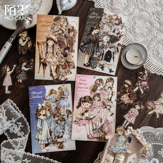 Journal PET sticker packs (Lovely girl) 30pcs/pack