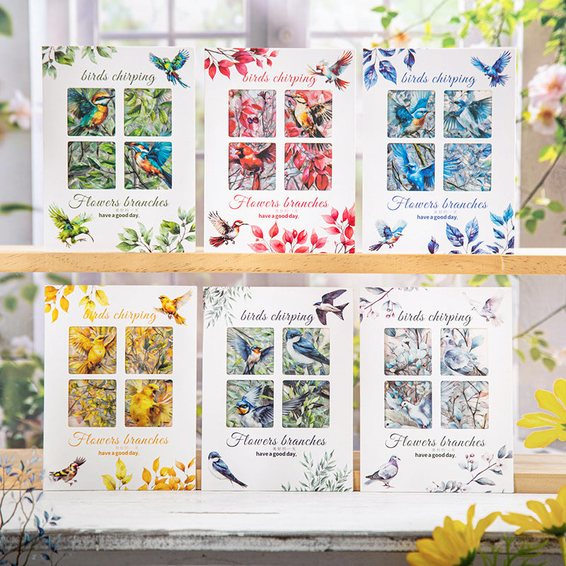 Journal sticker packs (Flowers and birdsong)