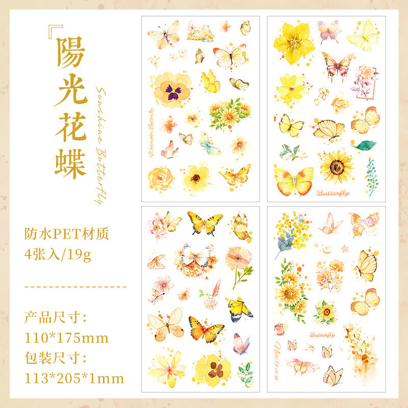 Journal sticker packs (Butterfly and flower)