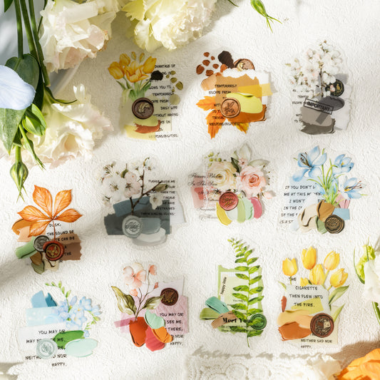 Journal sticker packs (Watercolor flowers)
