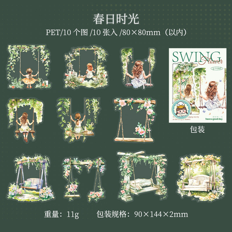 Journal sticker packs (Swing Theme)
