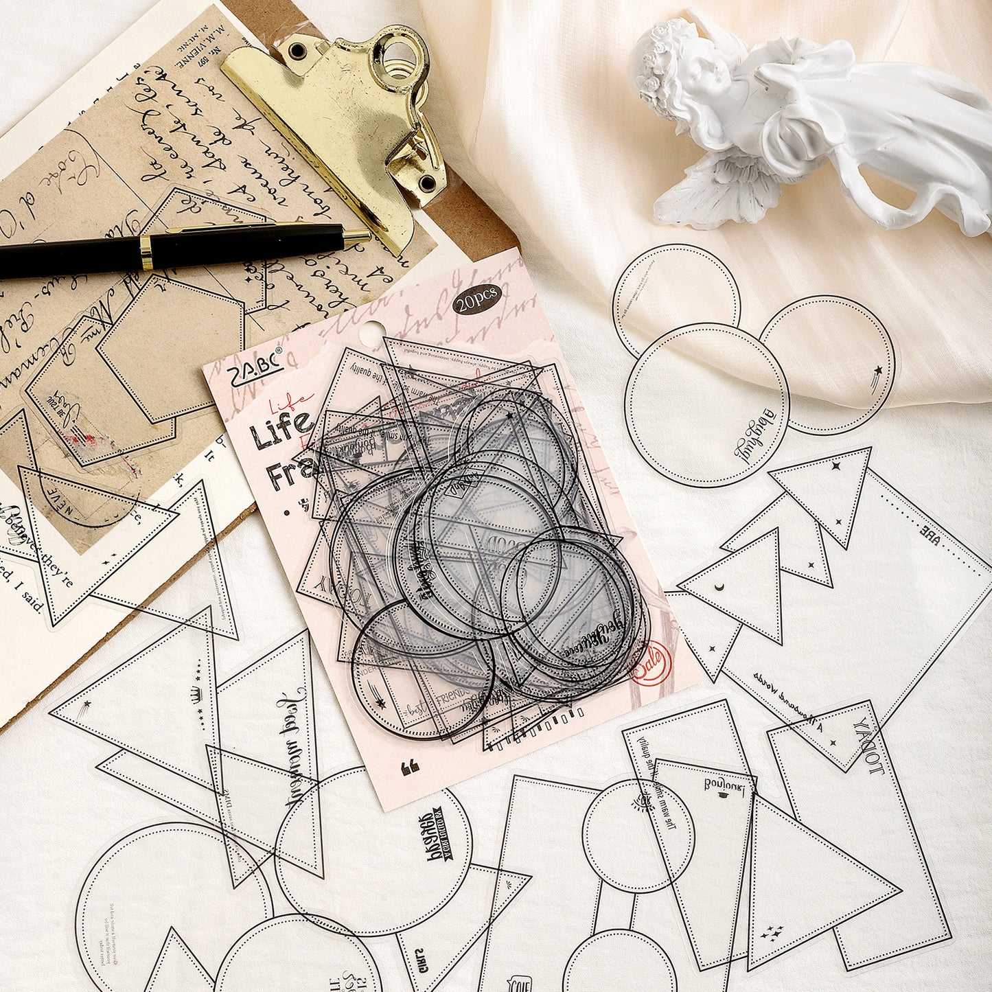 Journal PET sticker pack (Border Theme) 20pcs/pack