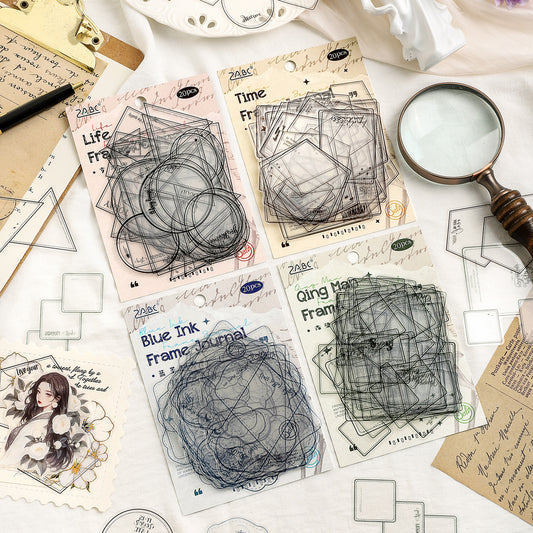 Journal PET sticker pack (Border Theme) 20pcs/pack