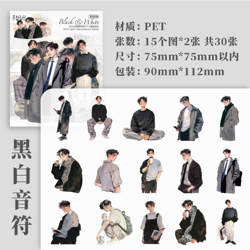 Journal sticker packs (Character) 30pcs/pack