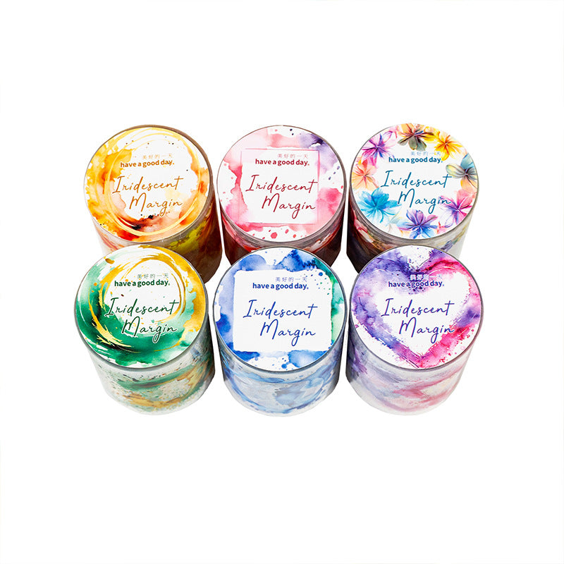 Journal PET tape (Watercolor smudge border) 50mm*2m/roll