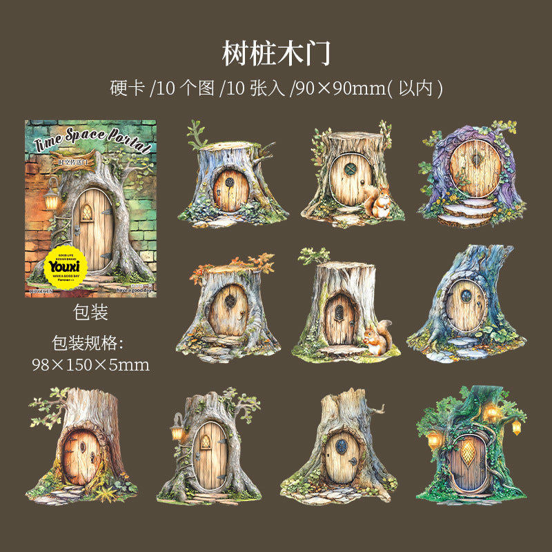 Journal hard card sticker packs