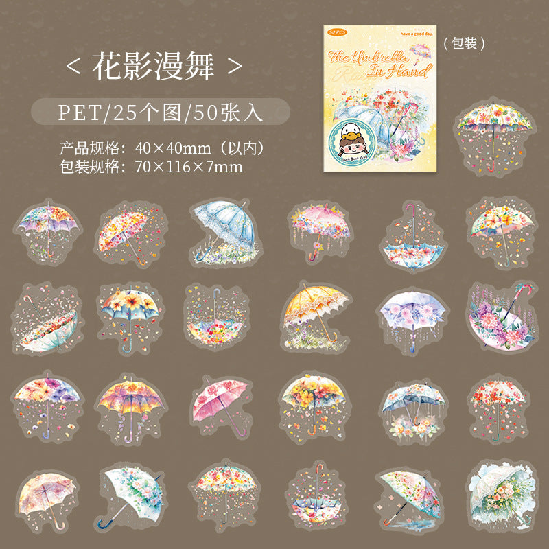 Journal PET sticker packs (Umbrella)