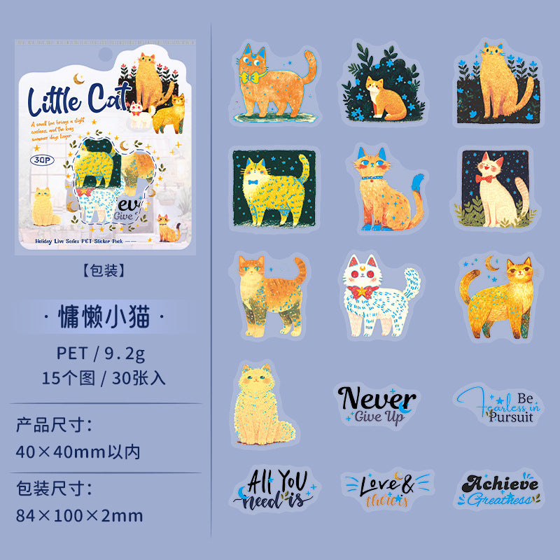 Journal PET sticker packs (Character life scene) 30pcs/pack