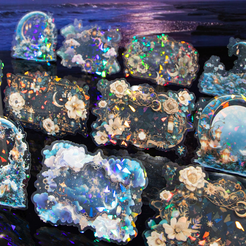 Journal shell light PET sticker packs (Sea theme)