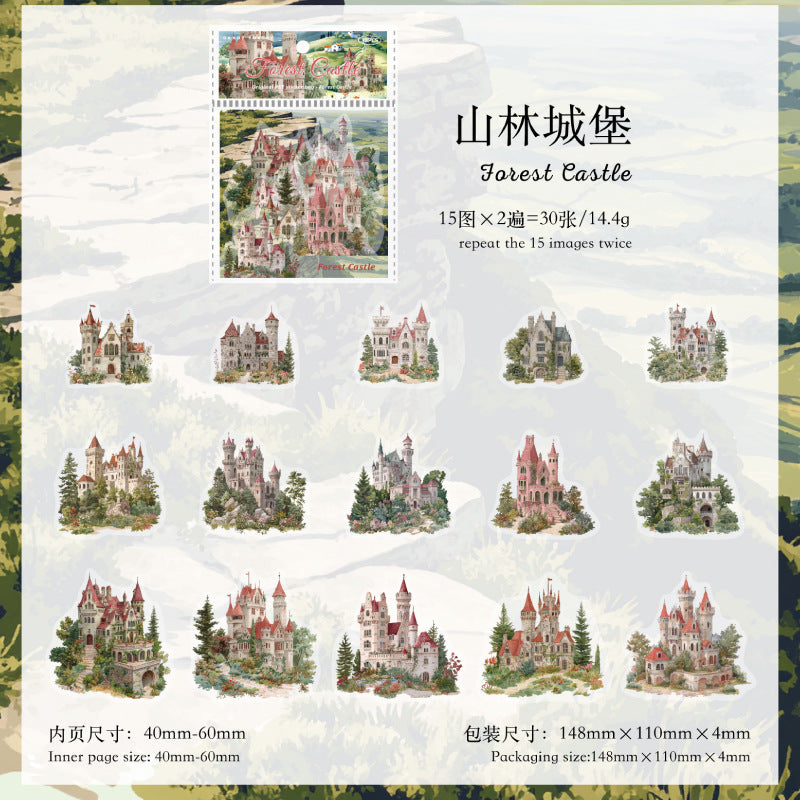 Journal sticker packs (Forest Cabin)