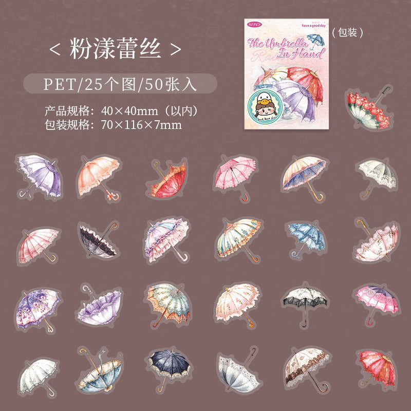 Journal PET sticker packs (Umbrella)