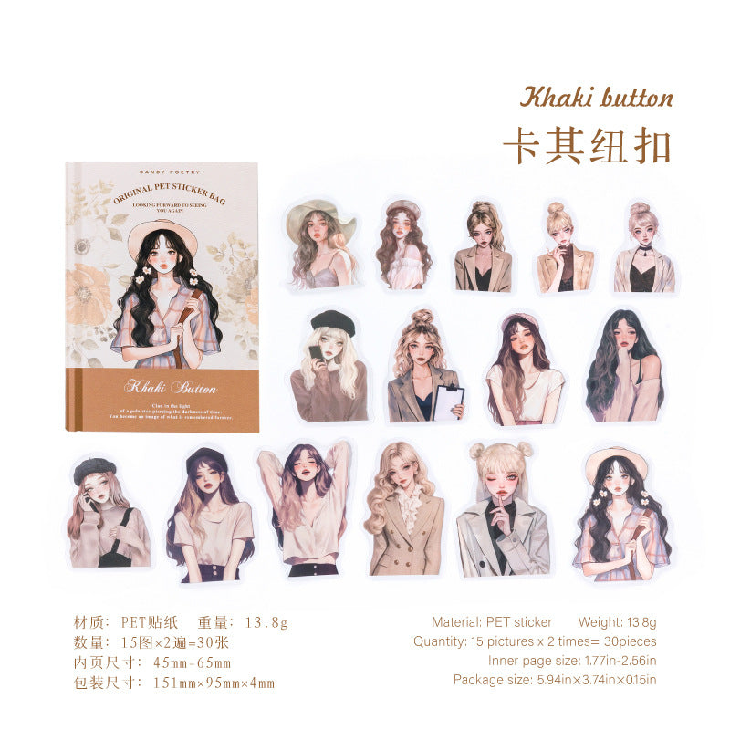 Journal PET sticker packs (Character)