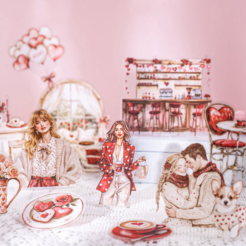 Journal sticker packs (Couples dating series) 30pcs/pack