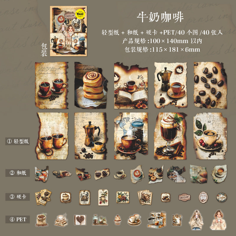 Journal retro material packs