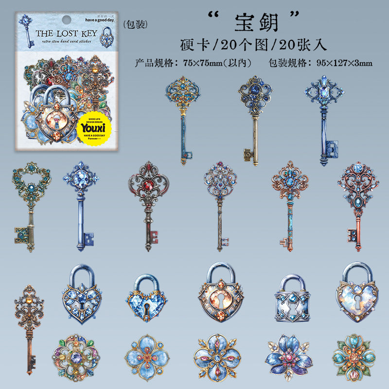 Journal hard card sticker packs