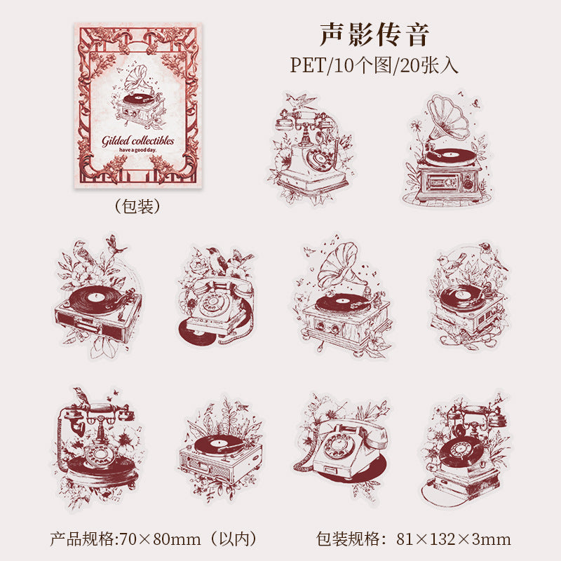 Journal PET sticker packs (20 pcs/pack)