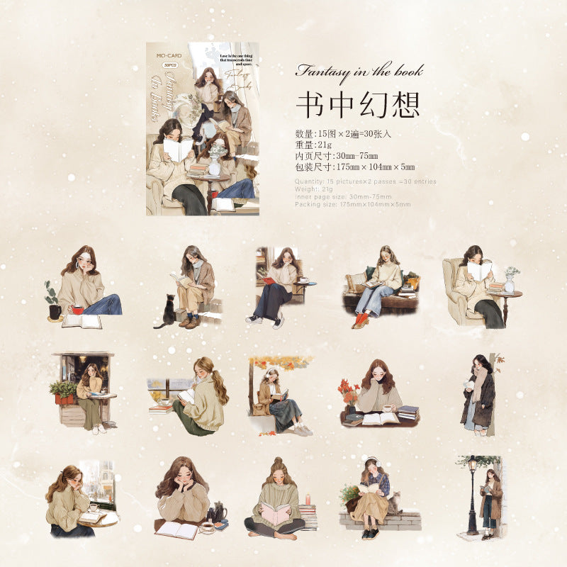 Journal sticker packs (Elegant Reading Series)