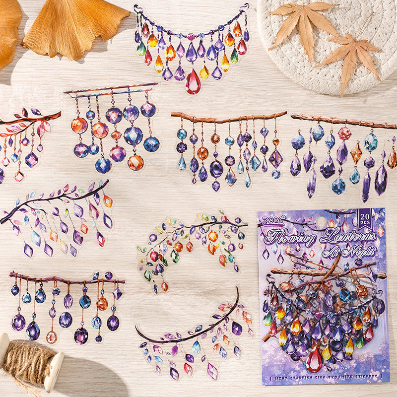 Journal PET sticker packs (Small colored lights)