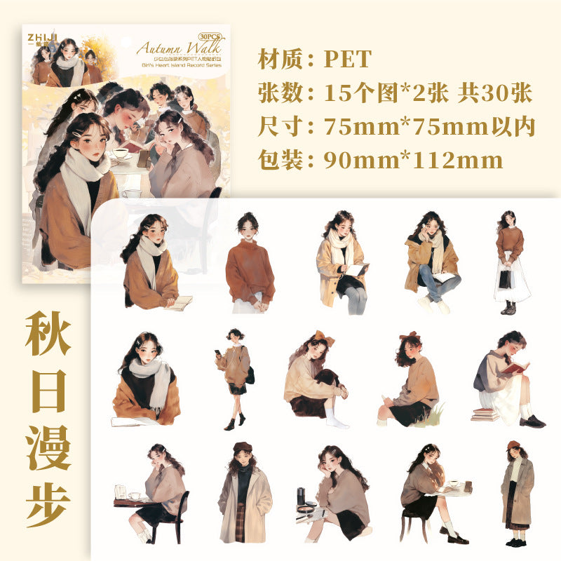 Journal sticker packs (Character) 30pcs/pack