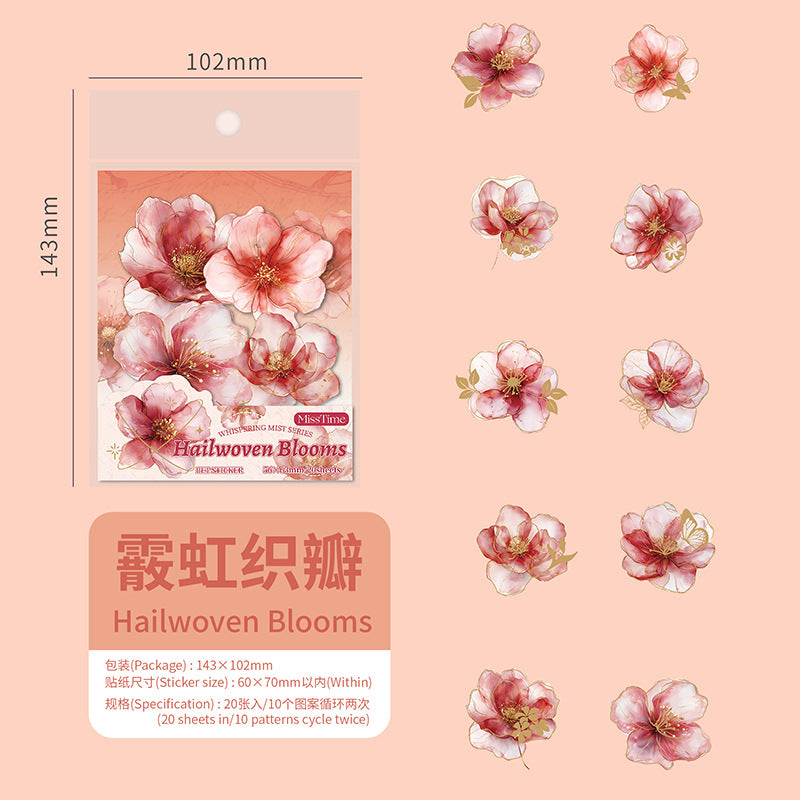 Journal PET sticker packs (Flower)