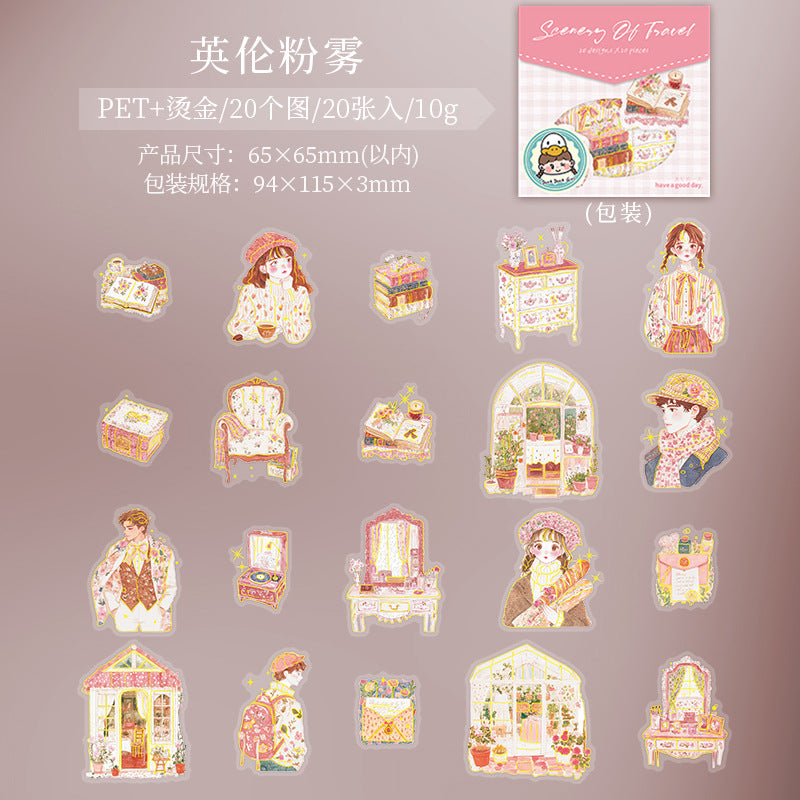 Journal sticker packs (The scenery of the residence)