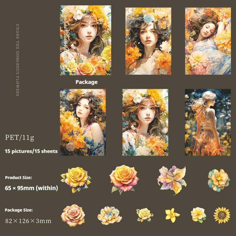 Journal sticker packs (Cloud Sea Flower Dream)