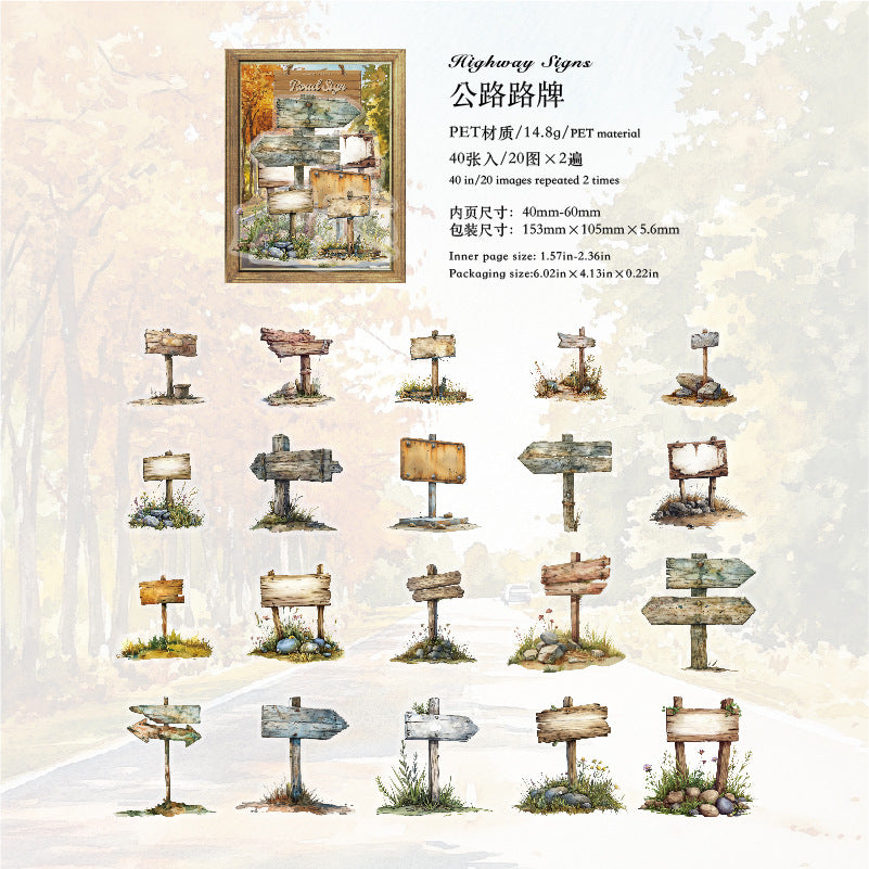 Journal PET sticker packs