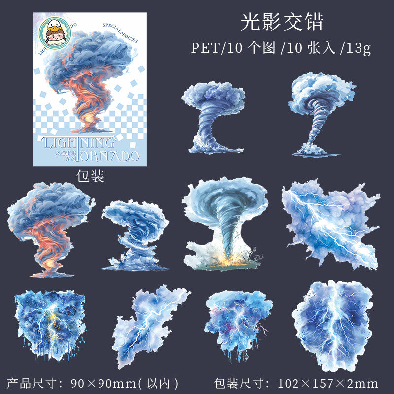 Journal sticker packs (Lightning Tornado)