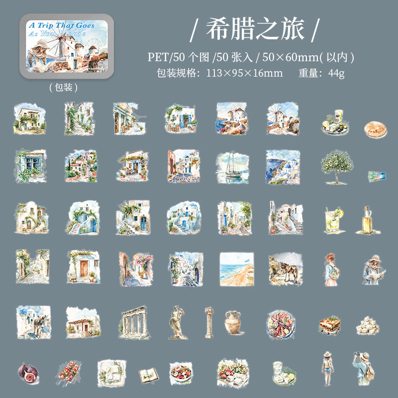 Journal sticker packs (Travel)