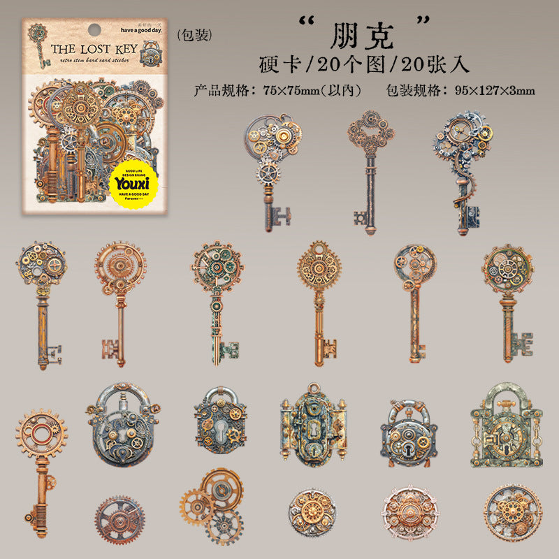 Journal hard card sticker packs