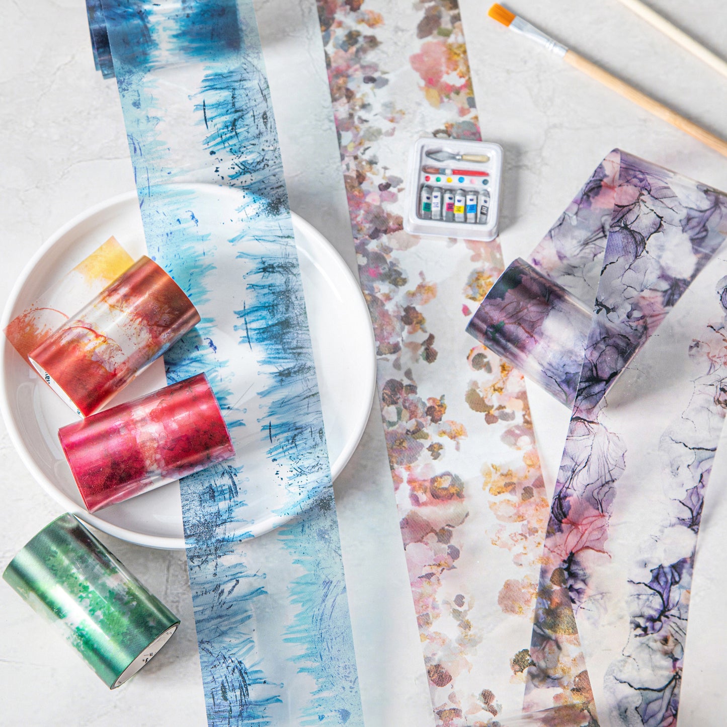 Journal PET tape (Watercolor texture) 65mm*2m/roll