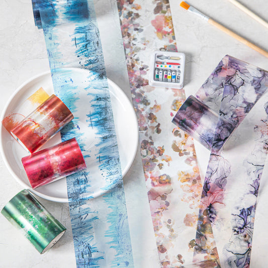 Journal PET tape (Watercolor texture) 65mm*2m/roll