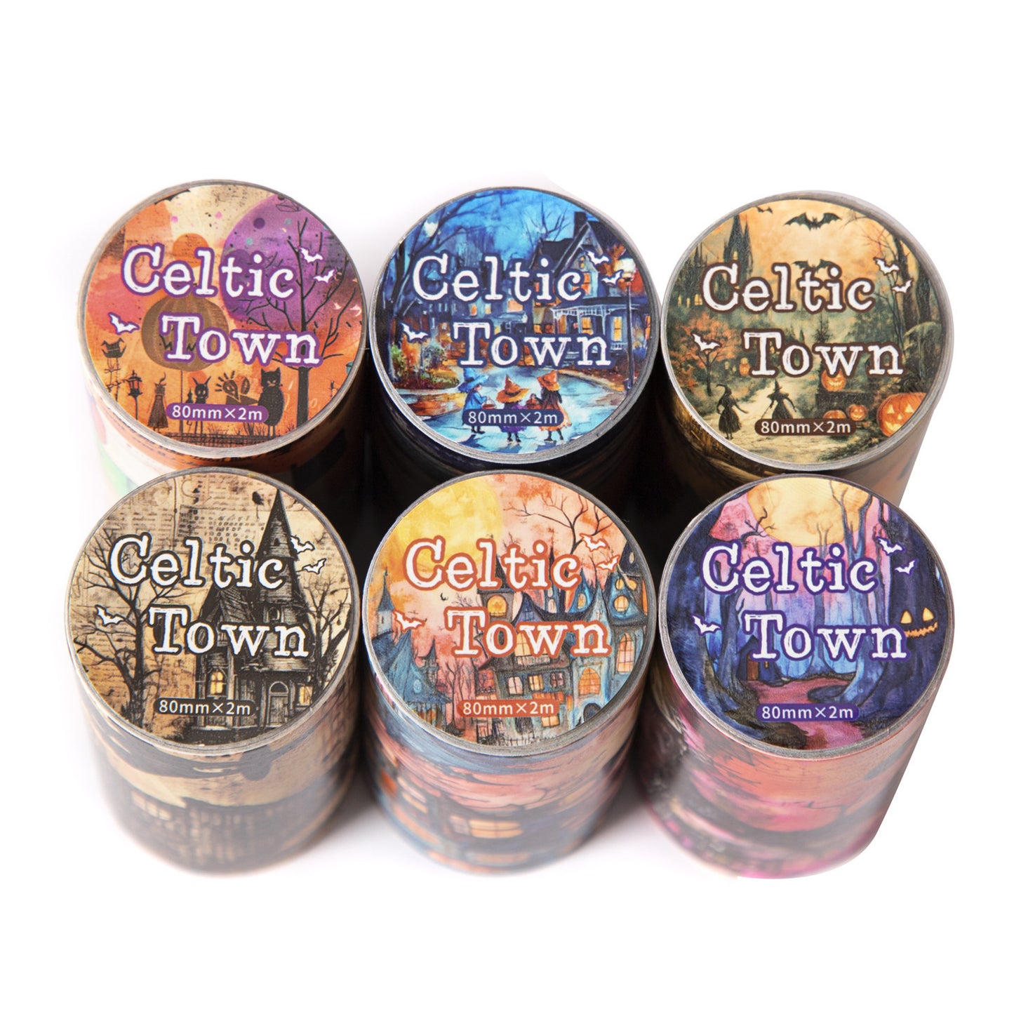 Journal washi tape (Dark Magic Series) 80mm*2m/roll