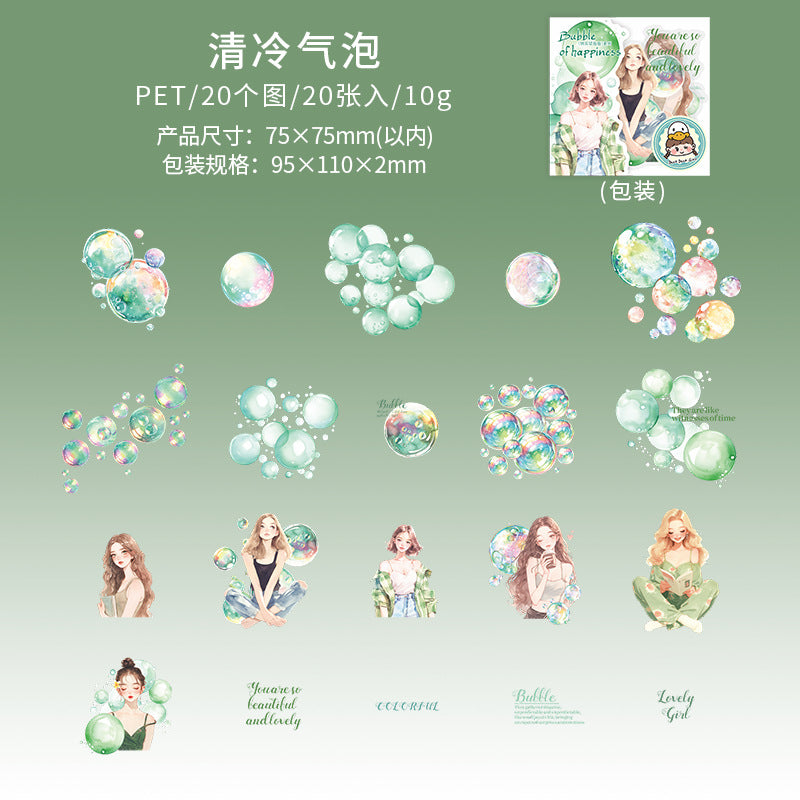 Journal sticker packs (Character bubbles)