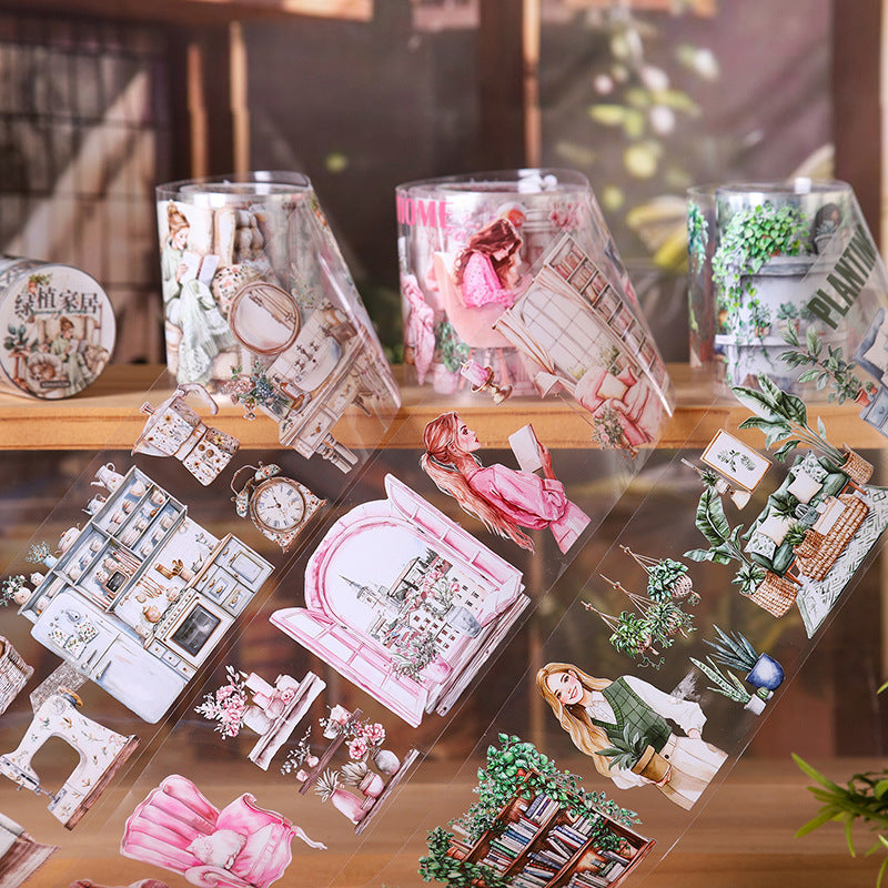 Journal PET tape (Green Home) 60mm*5m/roll