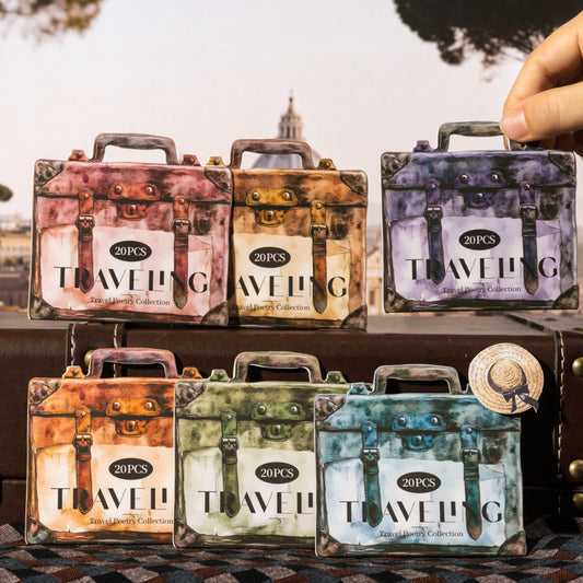 Journal hard card sticker packs (Travel)