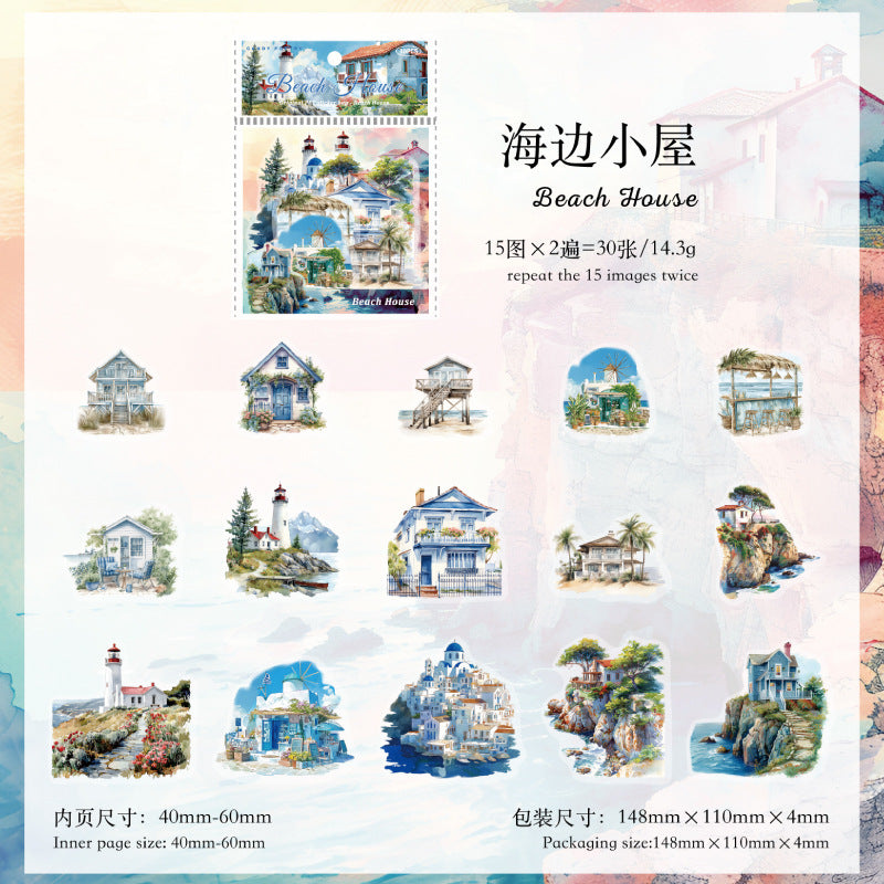 Journal sticker packs (Forest Cabin)