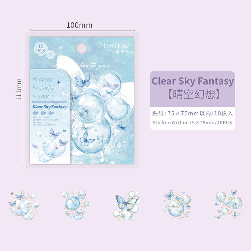 Journal sticker packs (Butterfly Bubble)
