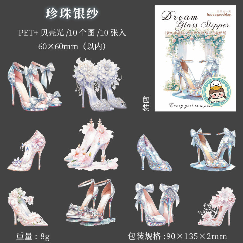 Journal sticker packs (Crystal Slippers)