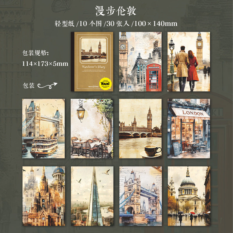 Journal paper packs (Travel scenery)