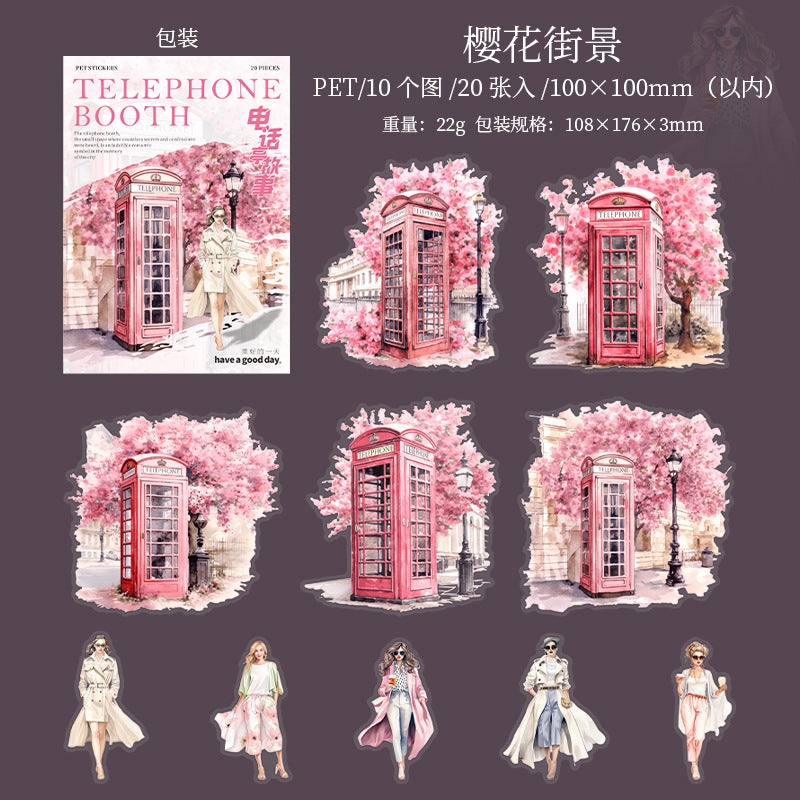 Journal sticker packs (Phone Booth Story)