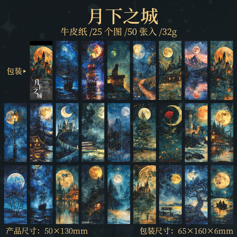 Journal paper packs (Moon Phase Theme)